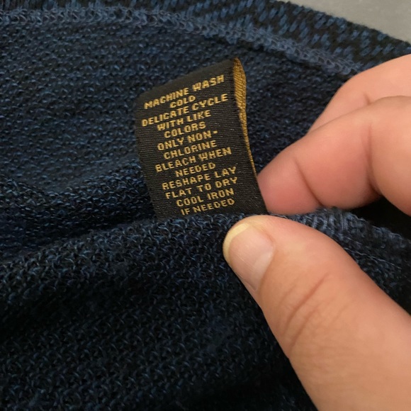 Lee Womens Navy & Black Knit Top - Picture 6 of 6